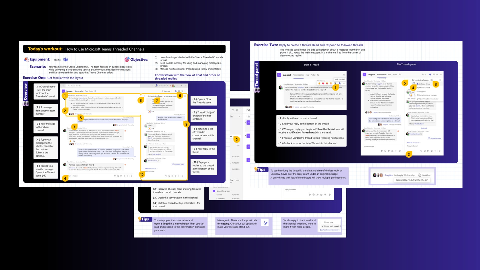 How to use Microsoft Teams Threaded Channels-Quick Reference Guide product image (1)