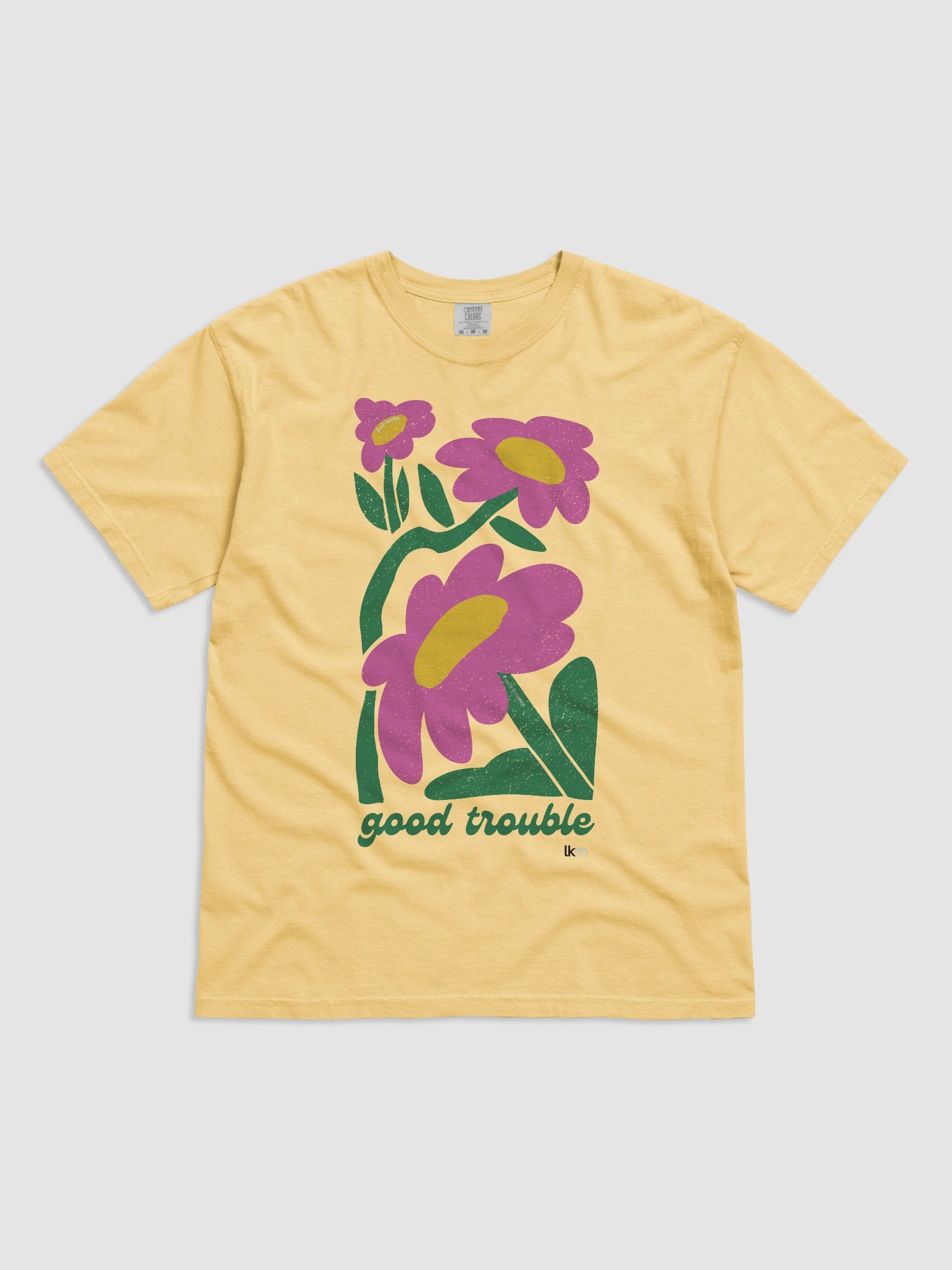 Good Trouble Flowers LKM Modern Fit Tee product image (26)
