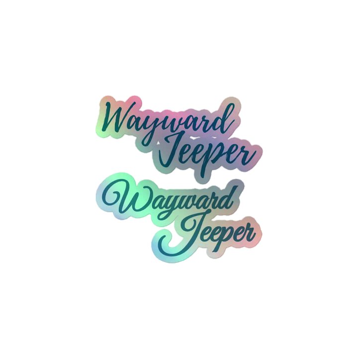 Blue Jeeper Holographic Stickers product image (1)