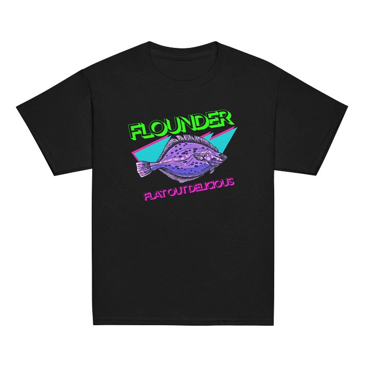 Flounder - Flat Out Delicious Radical Fishing Shirt product image (2)