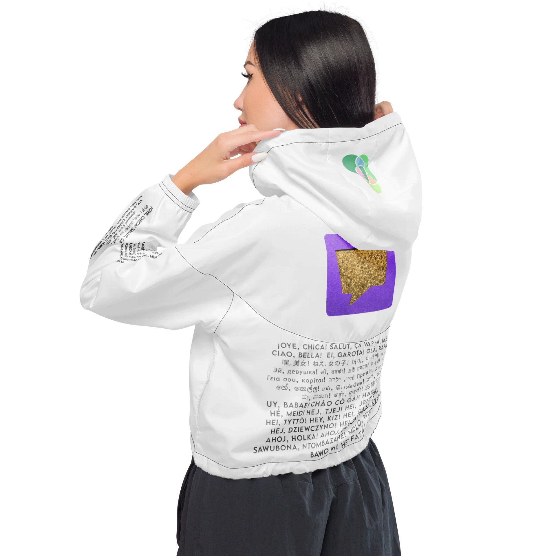 Hey, Girl International Athletic Crop Hoodie product image (3)