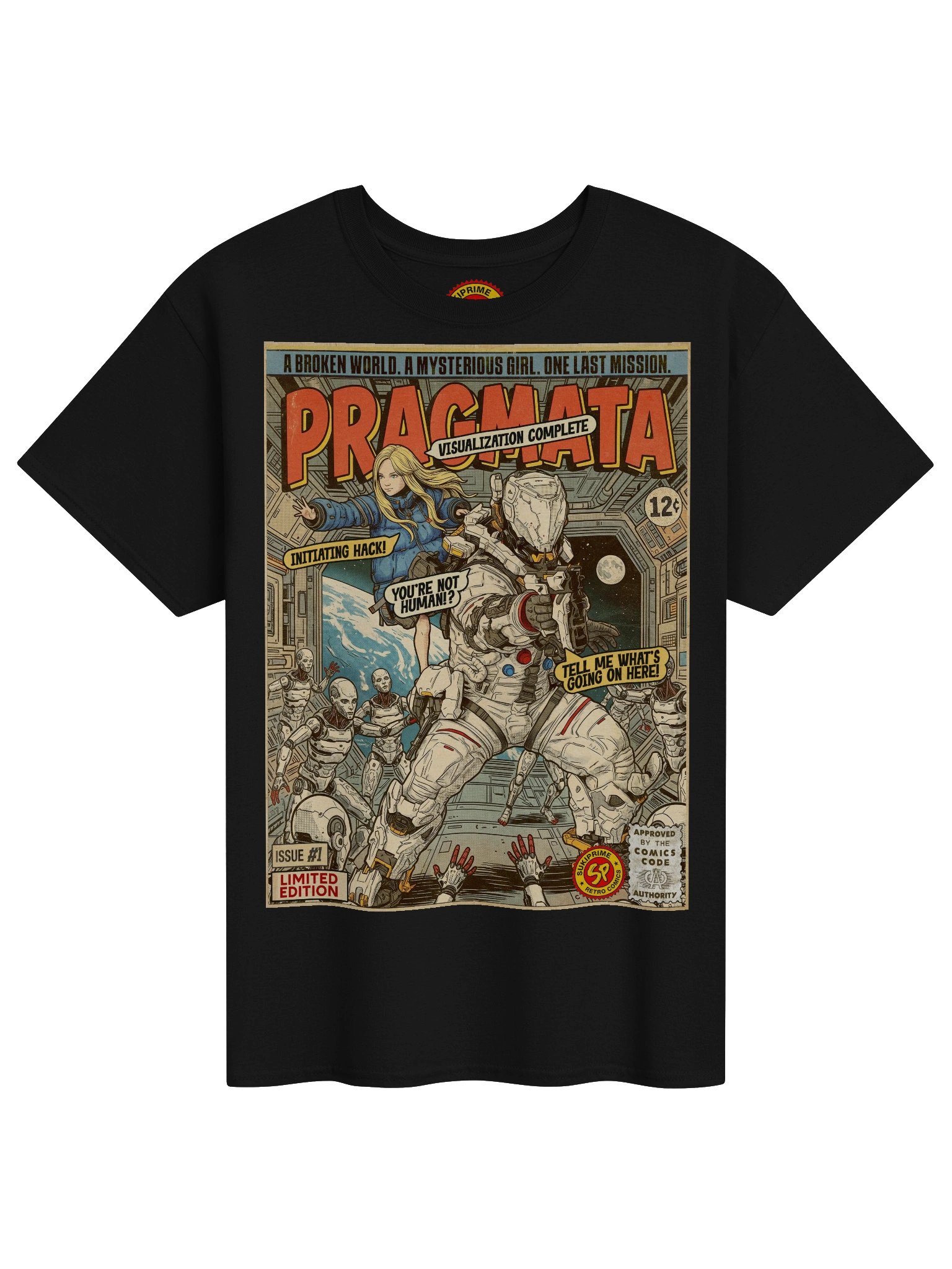 Pragmata Comic Art T-Shirt product image (1)