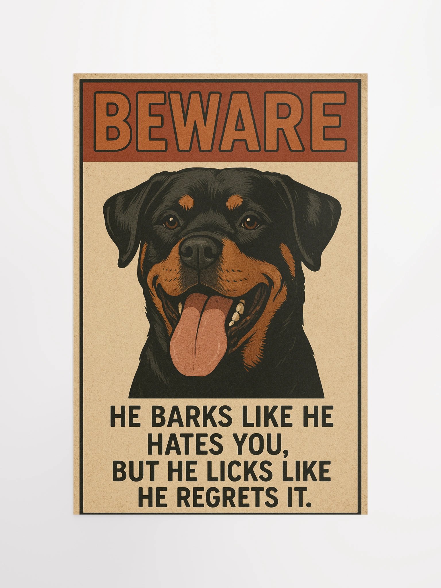 Barking Rottweiler Poster product image (10)