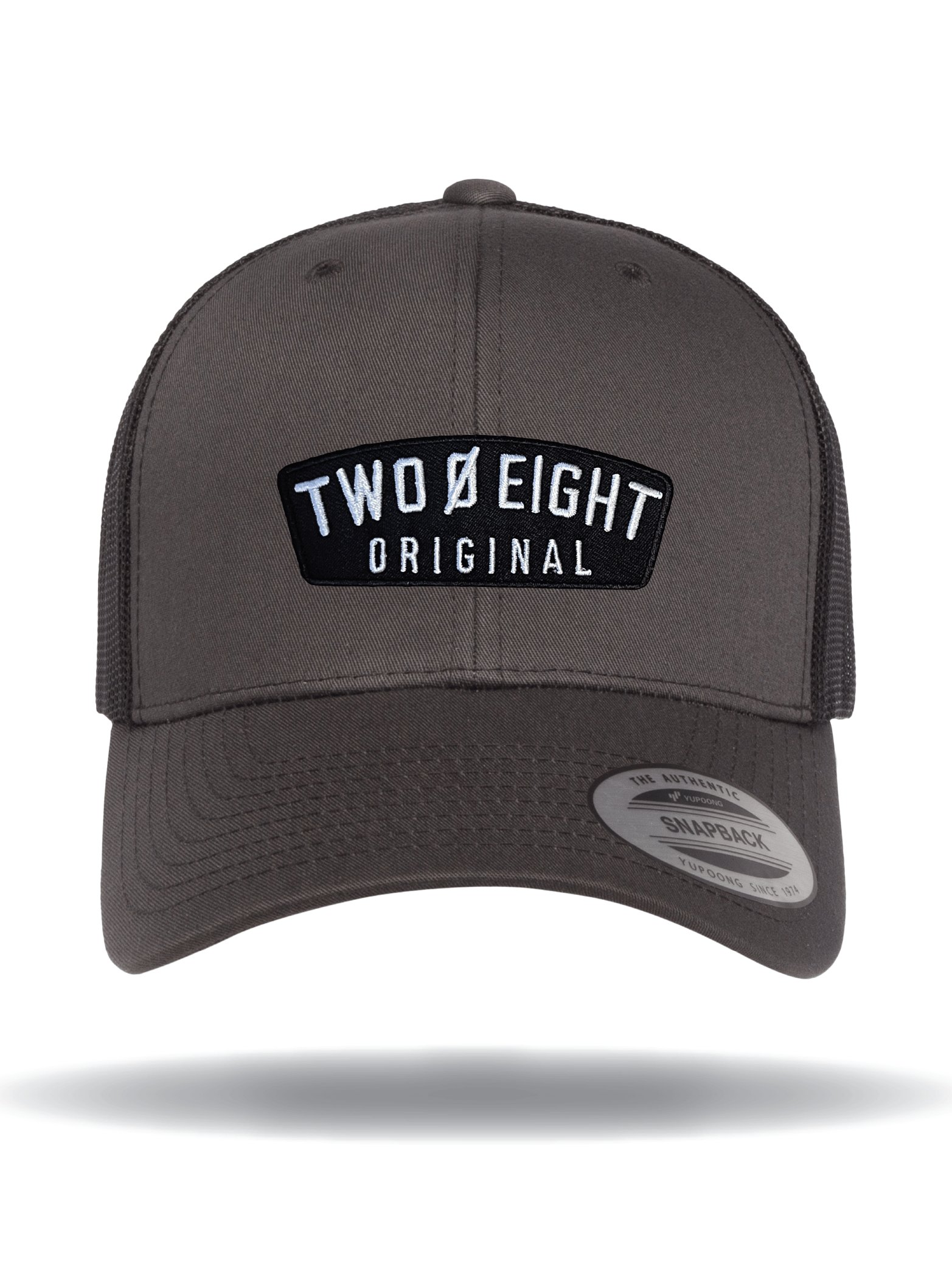 Two 0 Eight Original Patch Charcoal Black Trucker product image (1)
