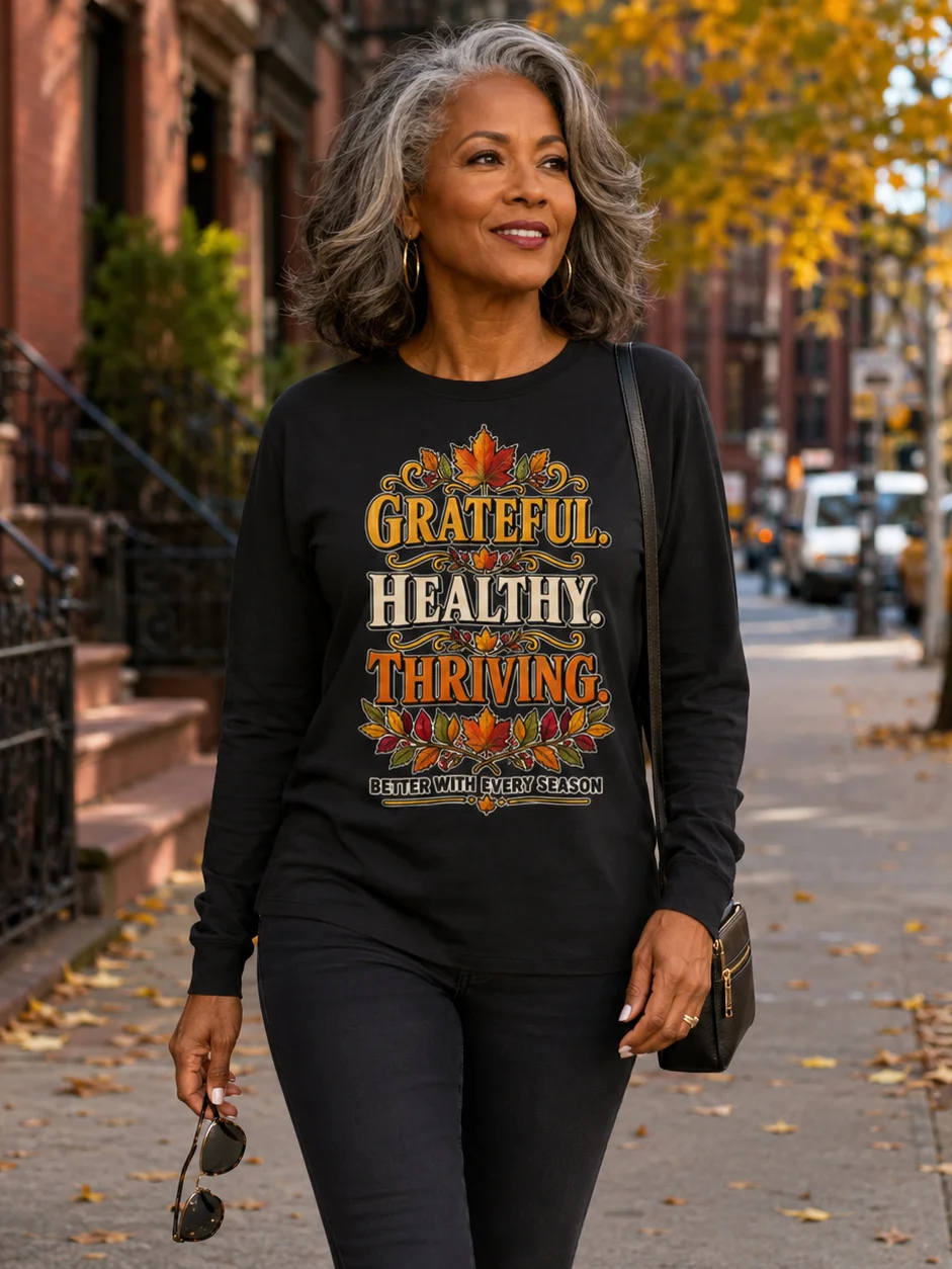 Grateful Healthy Thriving Long-Sleeve T-Shirt product image (1)