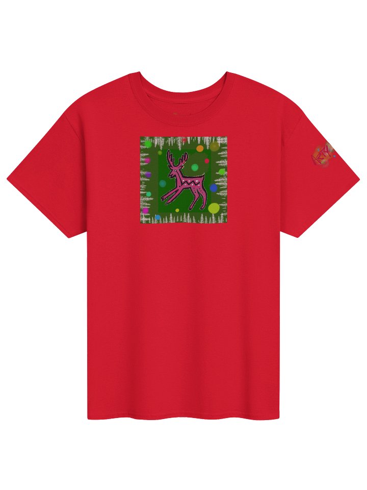 ArtyWear Tee of the Month - Dec '25 'Happy Holiday Deer' product image (1)