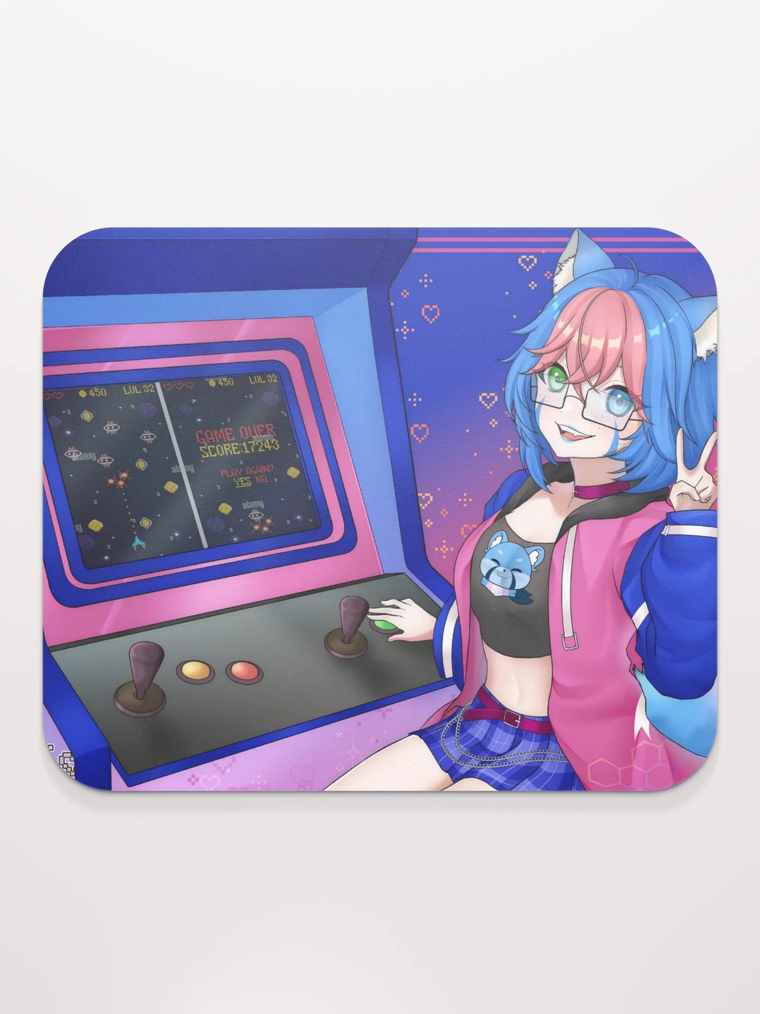 Aya's Arcade Mouse Pad (8.7″ × 7.1″) product image (2)