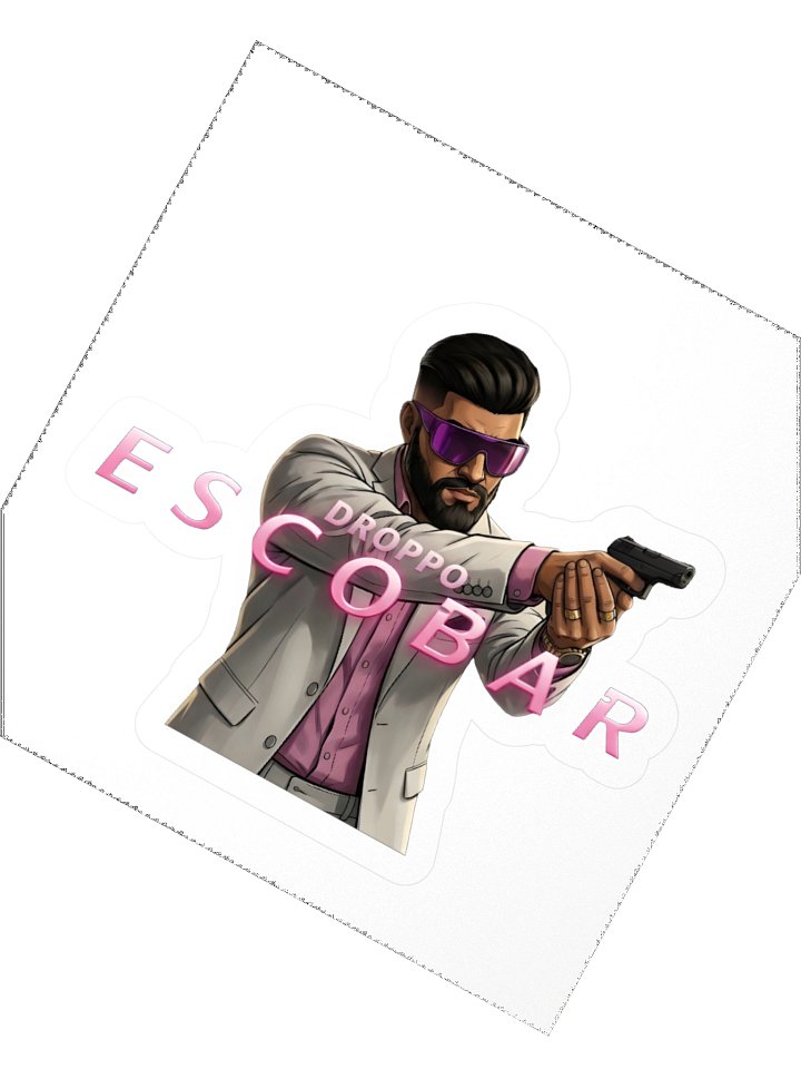 Droppo Escobar 007 Pose Peel Sticker product image (2)
