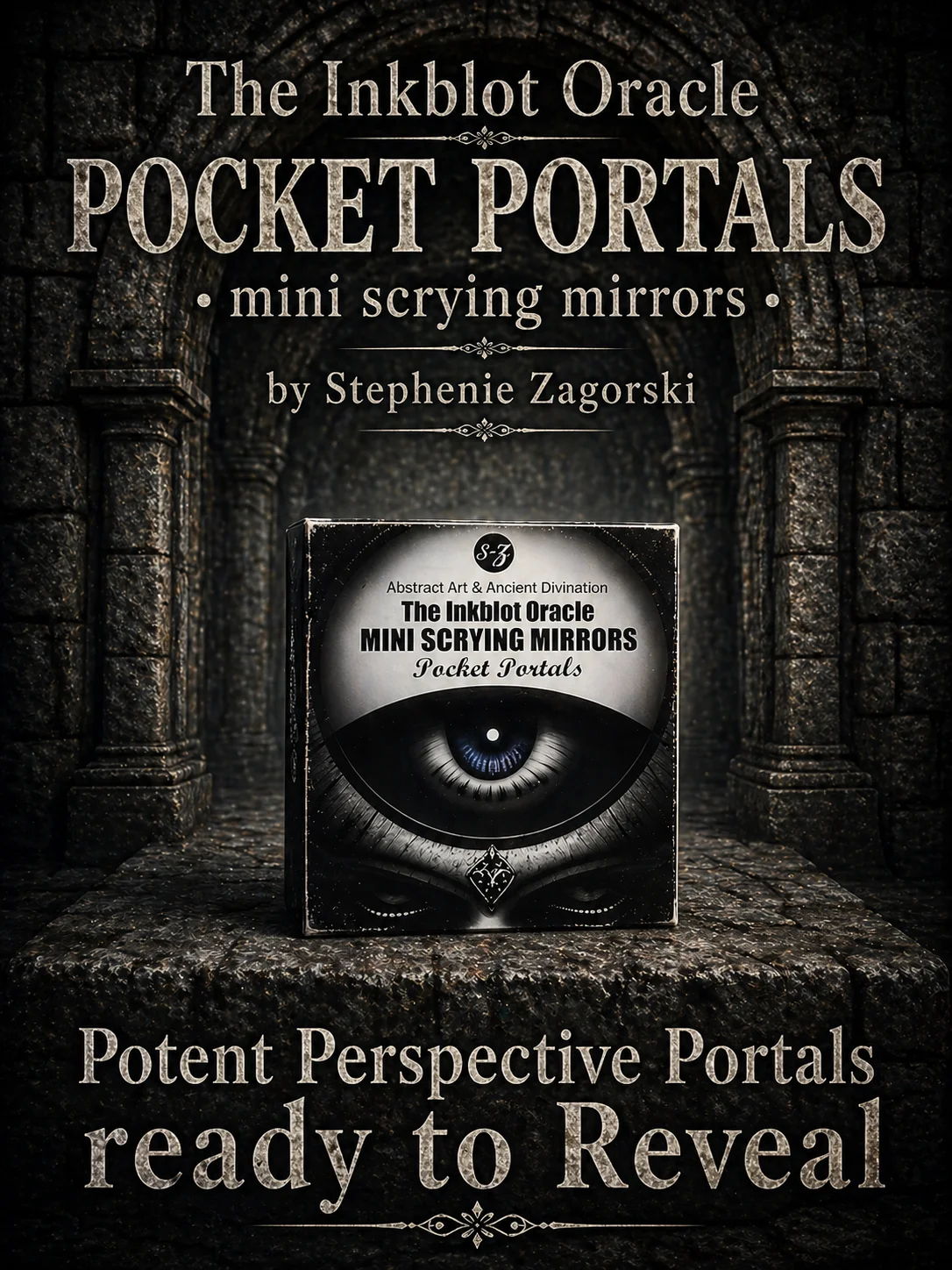 Pocket Portals | Small Surreal Scrying Mirrors | 60 Cards round product image (1)
