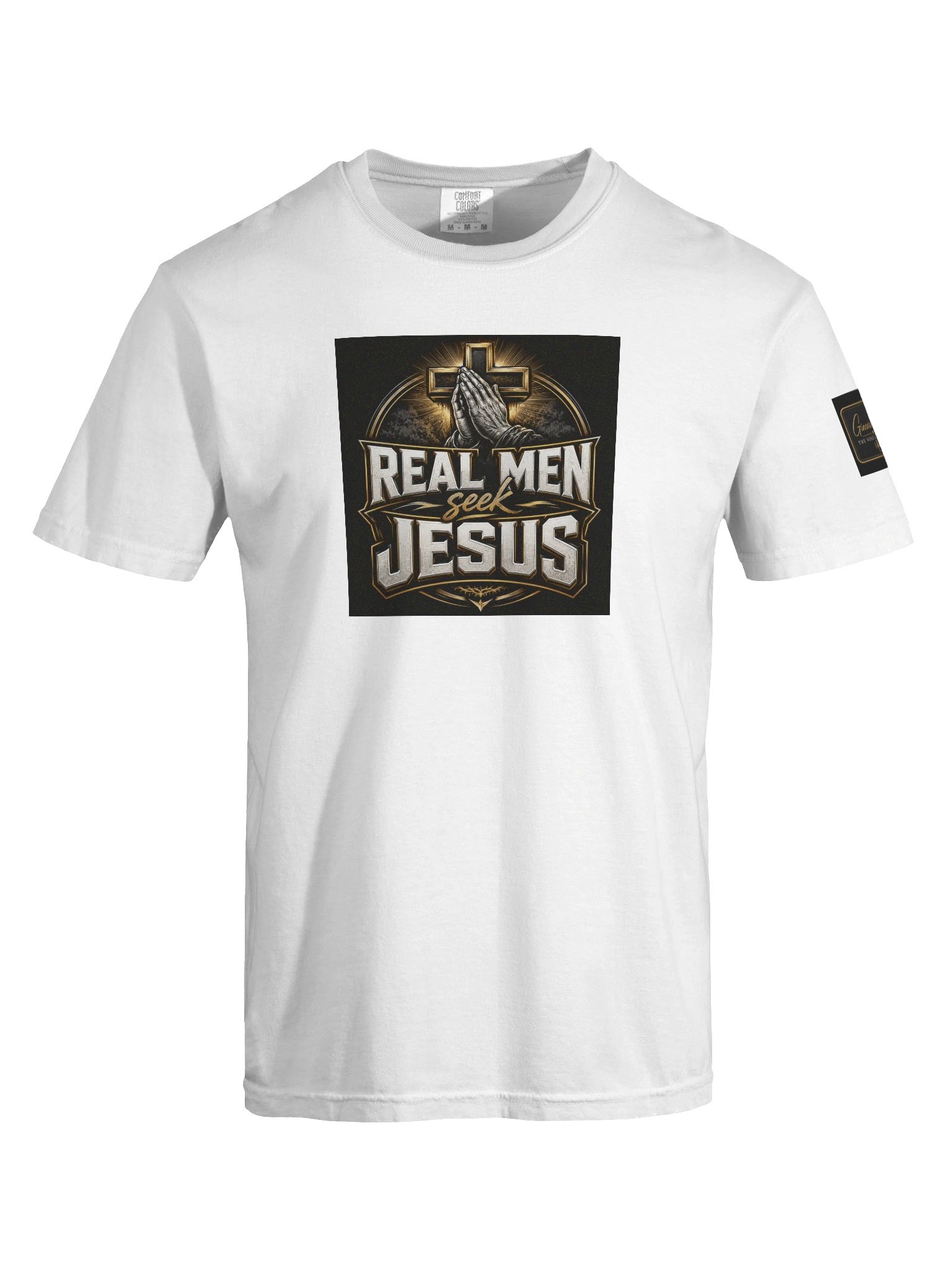 Real Men Tee-White product image (5)