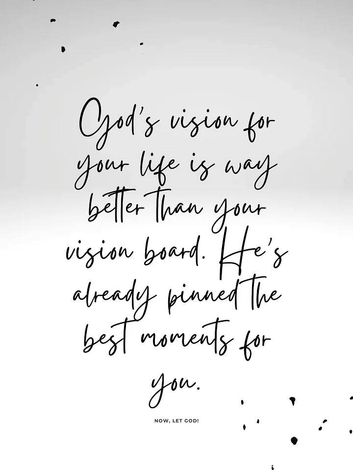 God's vision for your life - Digital Print product image (1)