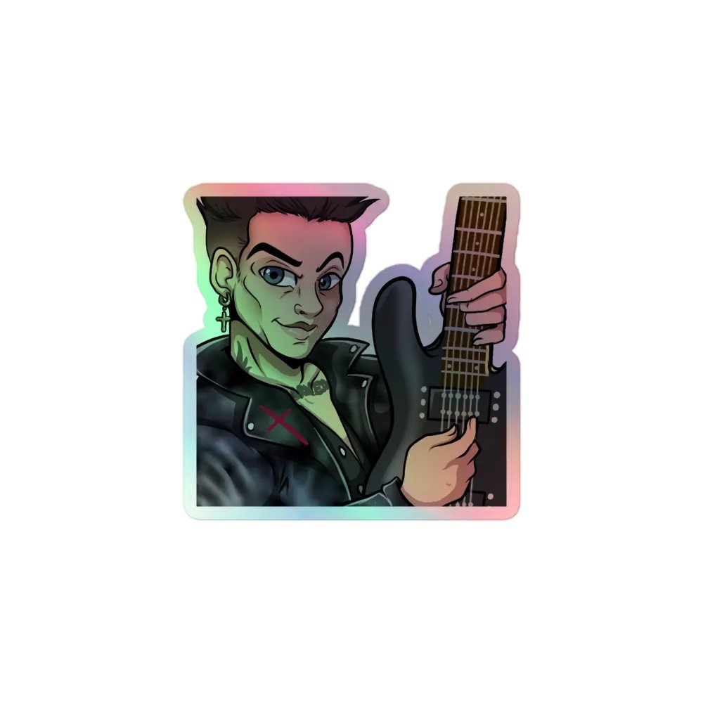 Rockin Riffs Holographic Sticker product image (1)