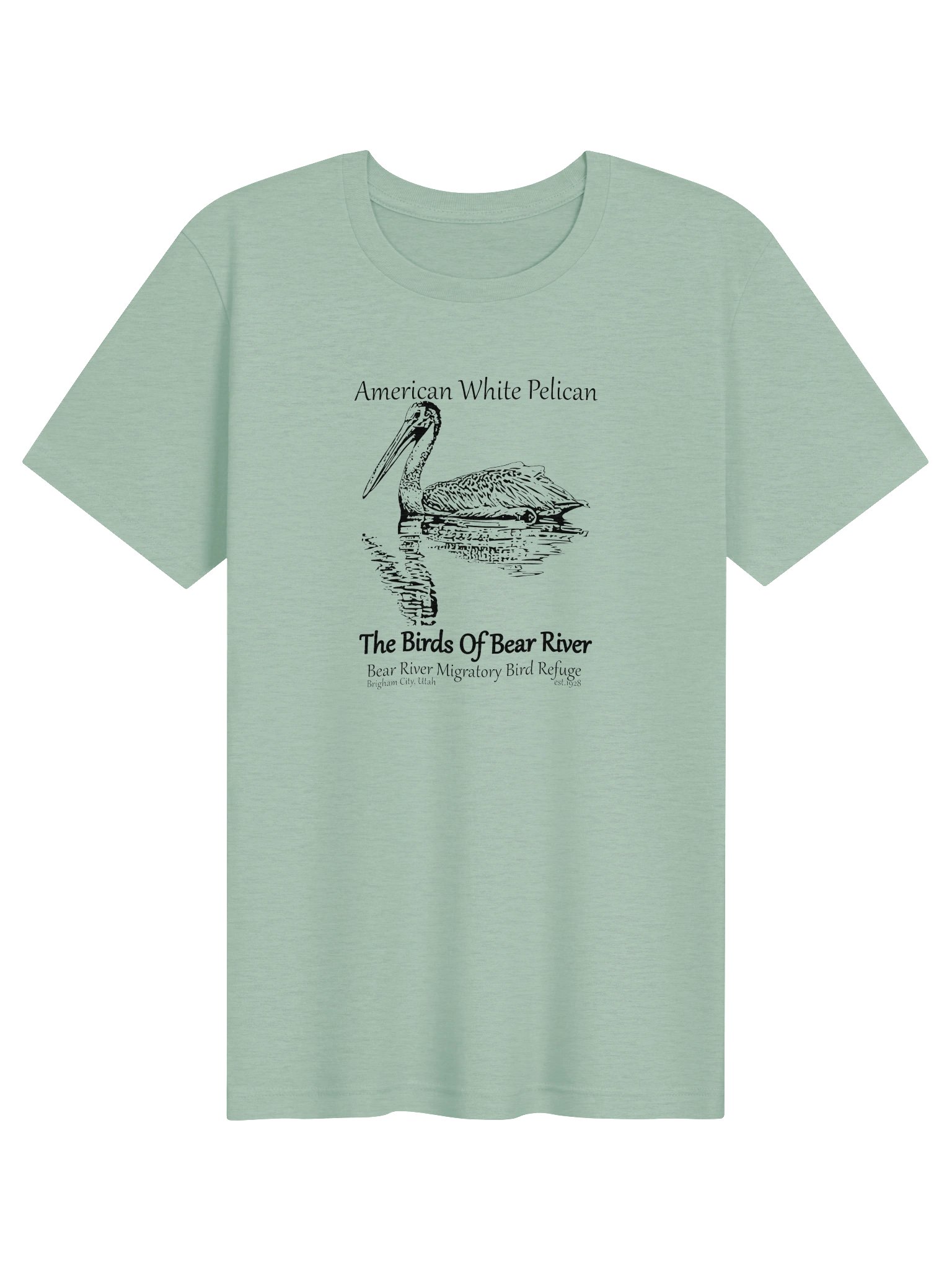 Birds of Bear River American White Pelican Unisex T-shirt product image (85)