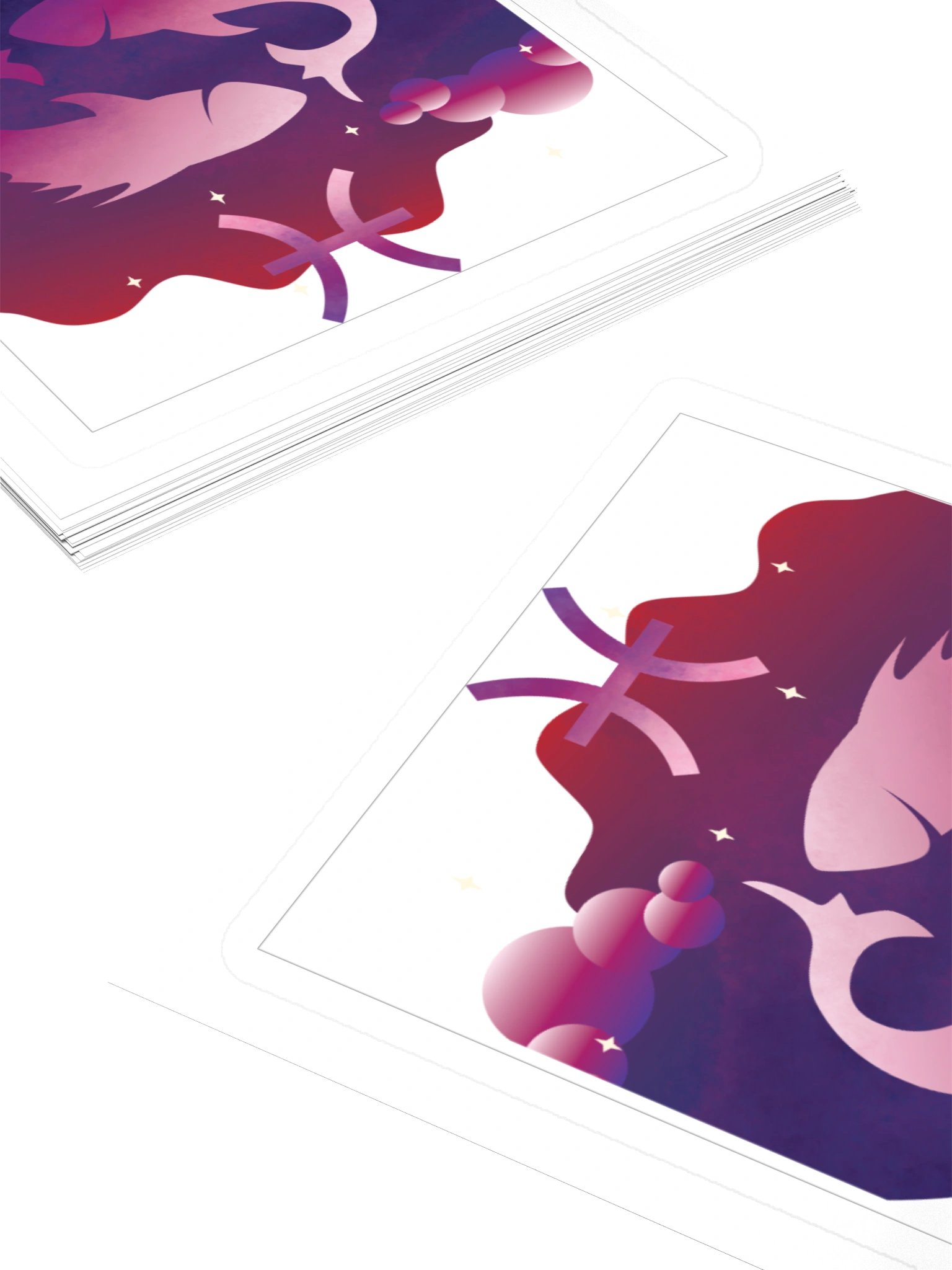 Pisces Zodiac Sticker — Ethereal Prism Fish Design product image (4)
