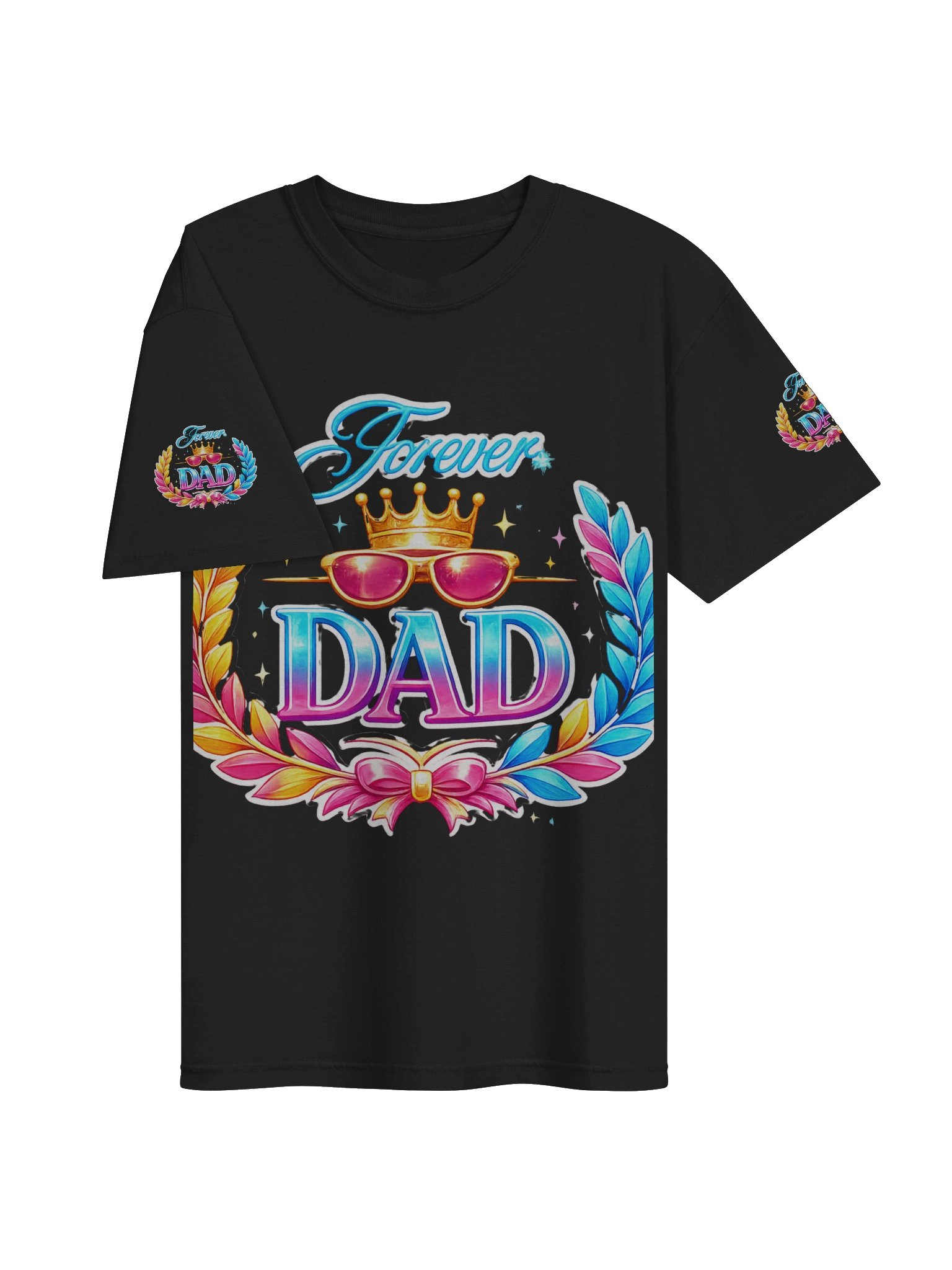 Forever Dad Rainbow Crown Tee product image (19)