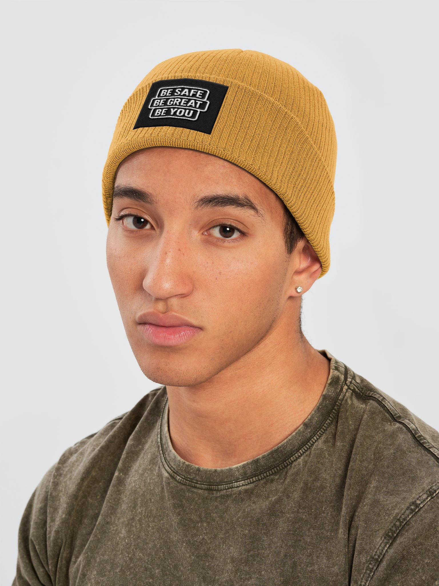 Be Safe, Be Great, Be You Ribbed Beanie product image (12)