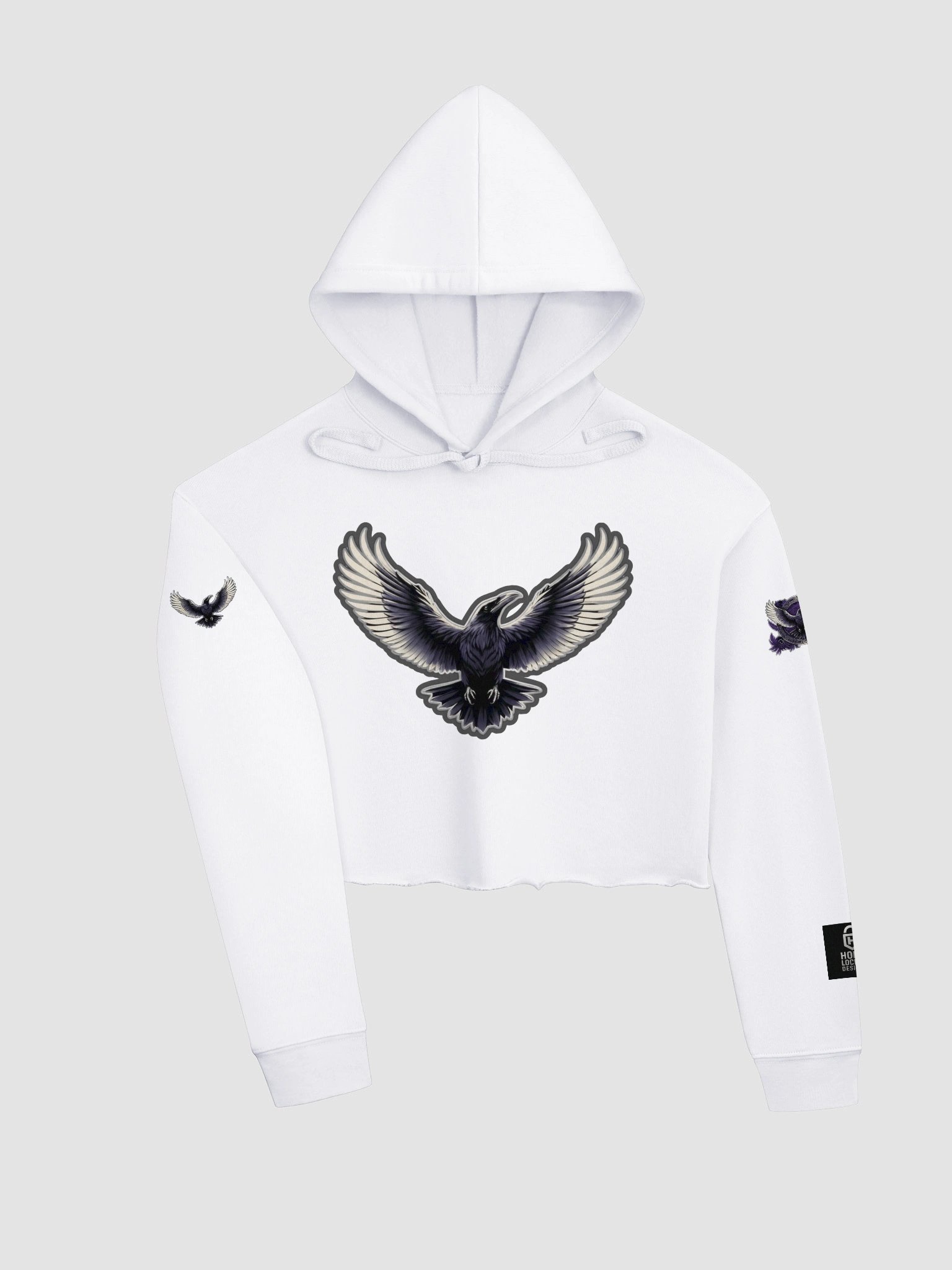 Lady's Fierce Ravens Fleece Crop Hoodie | Baltimore | Football | Home Locker product image (11)