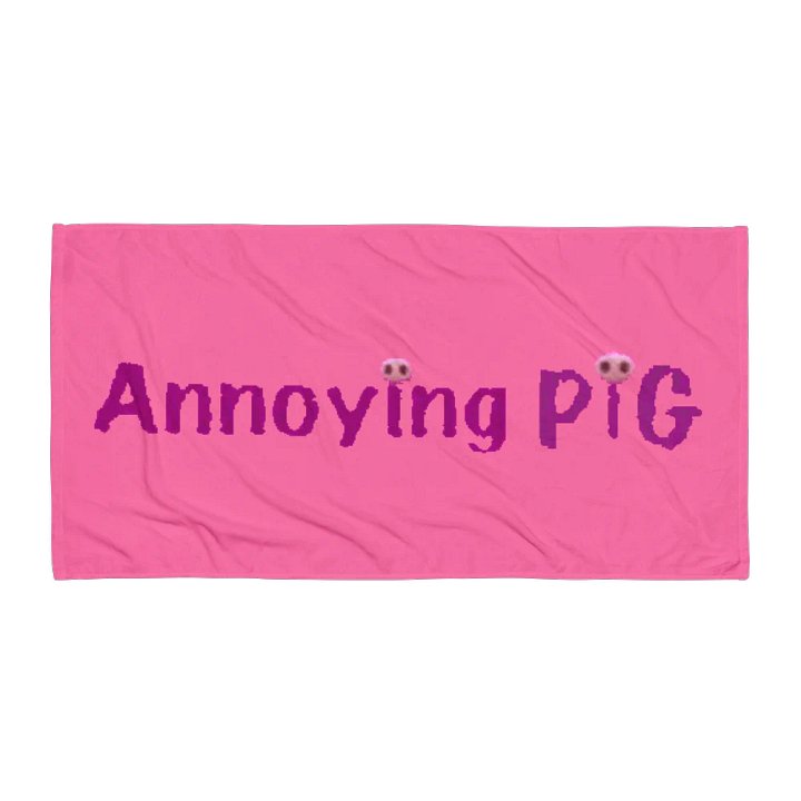 Annoying Pig Beach Towel product image (1)