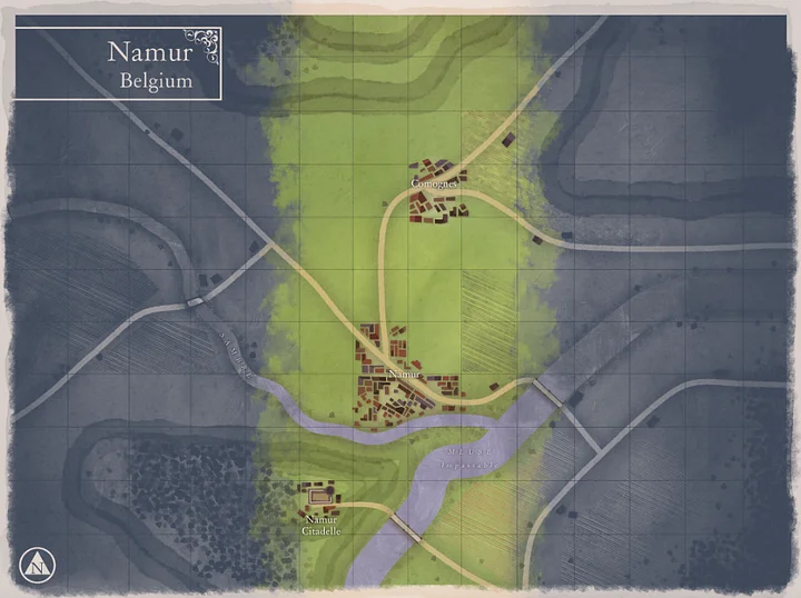 Namur battle map. product image (2)