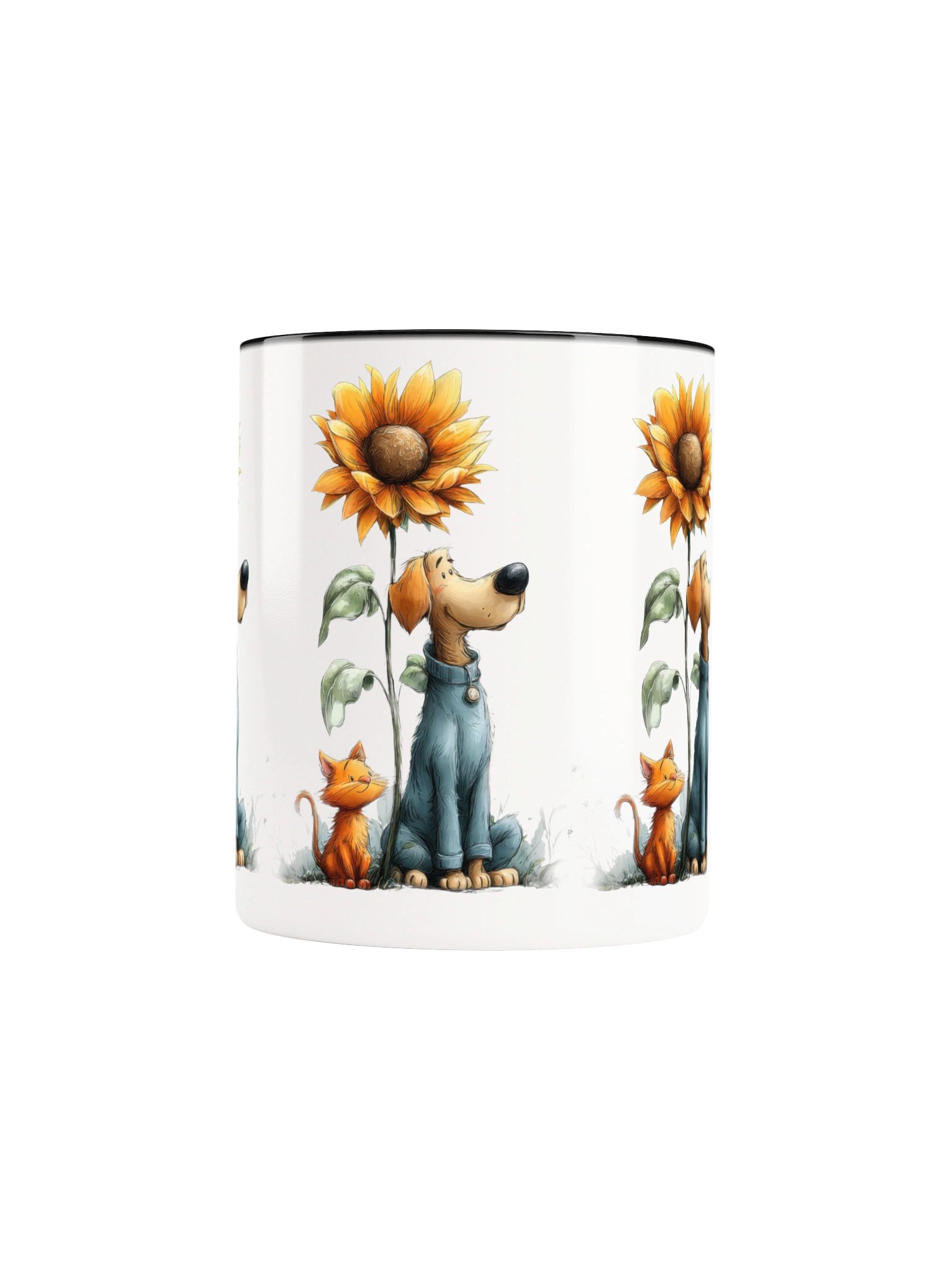 Sunflower Dog and Cat Coffee Mug product image (39)