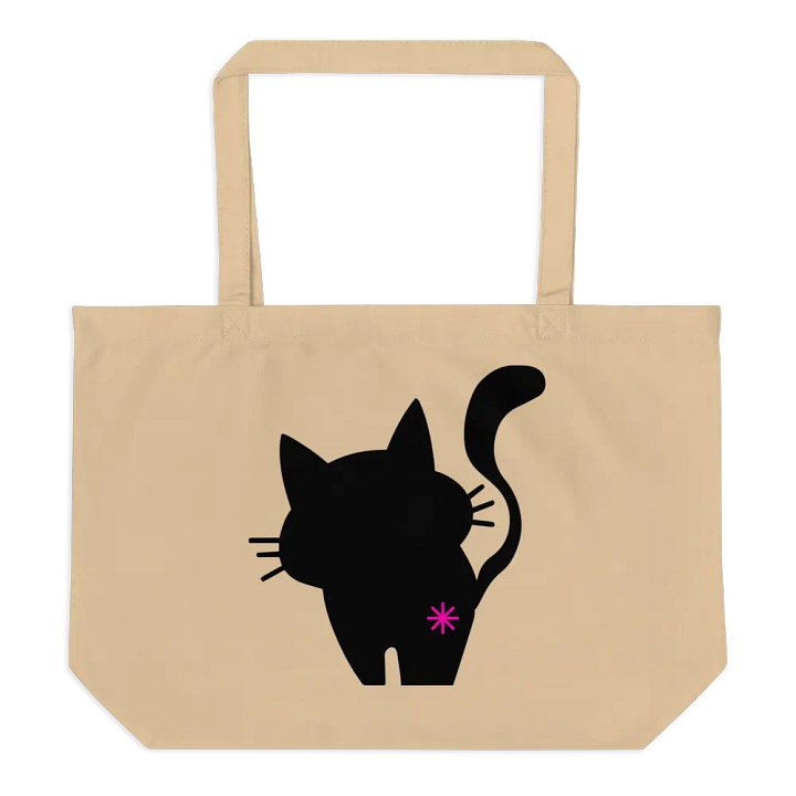 Double Sided Cat Butt Organic Cotton Tote Bag product image (1)