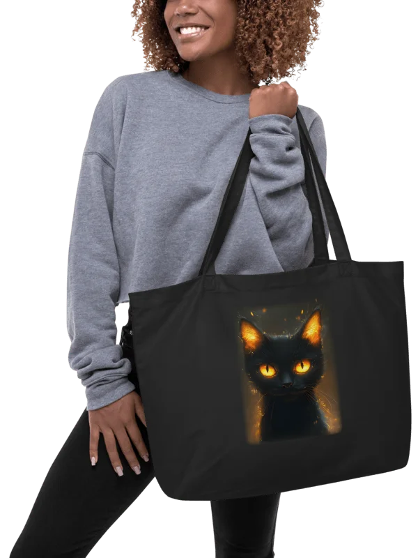 Shoulder bag with fire eyed cat product image (2)