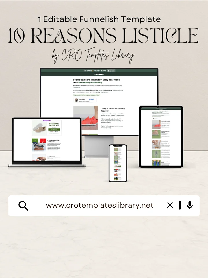 10 Reasons Funnelish Listicle Template product image (1)