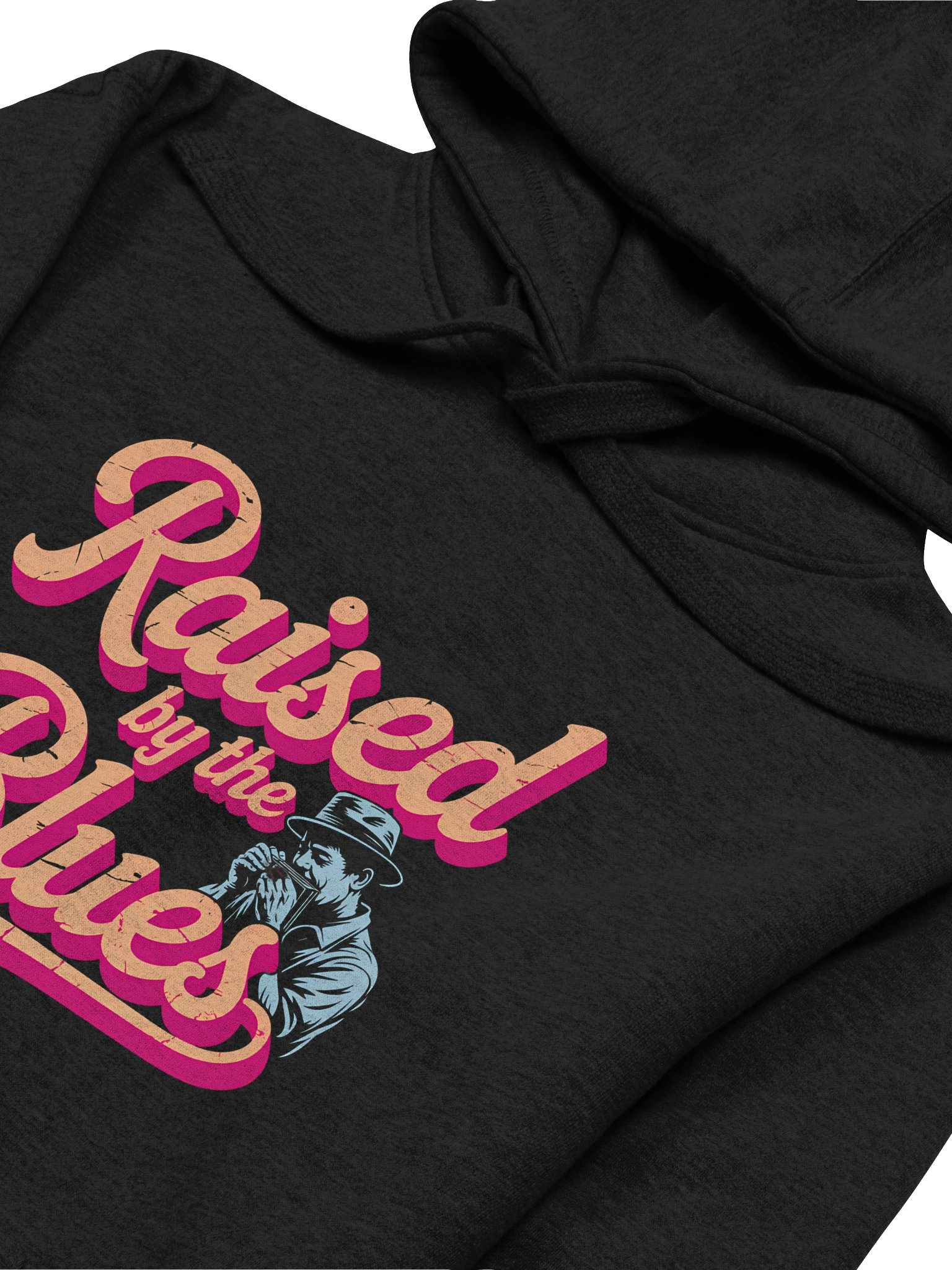 Raised by the Blues – Premium Hoodie (The Slogan Series) product image (3)