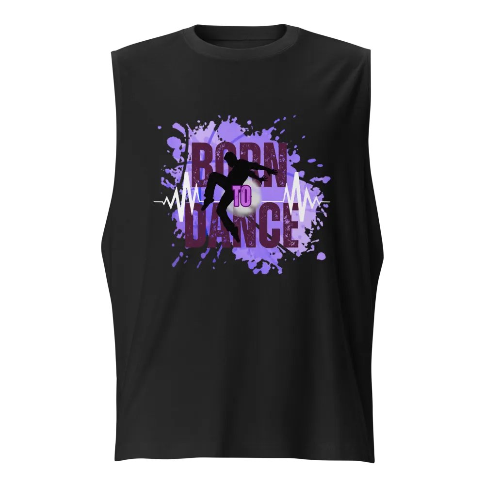 Expressive Born to Dance His Silhouette Muscle Tank product image (1)