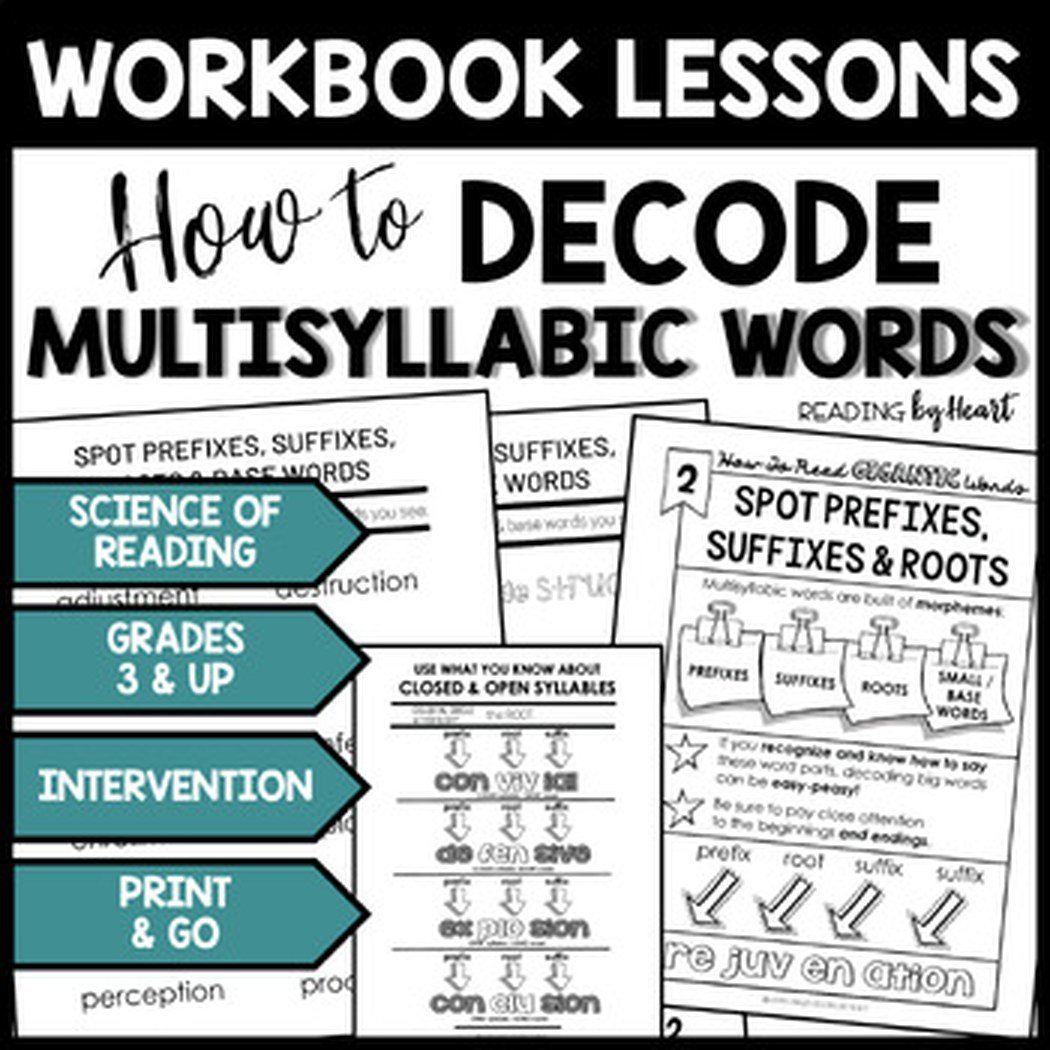 How to Read Gigantic Words: Guided Lessons (Grades 4-8) product image (1)