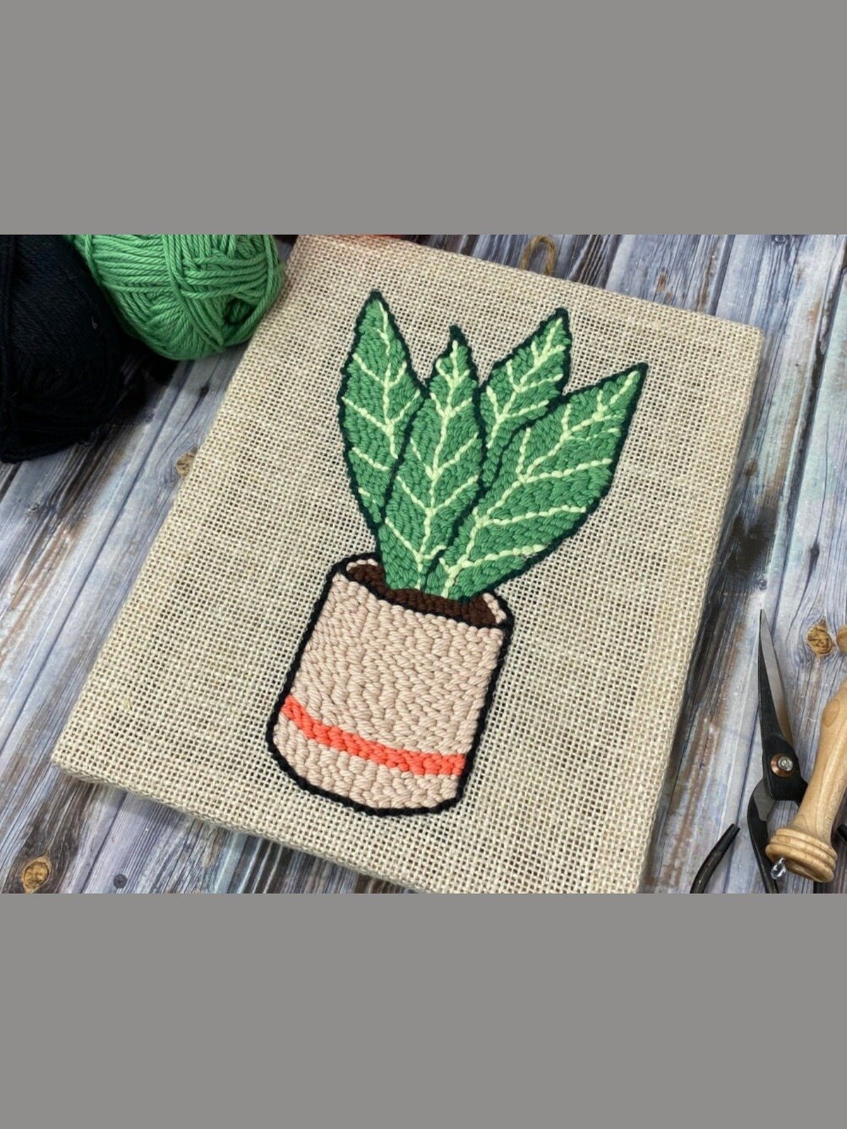 Snake Plant Punch Needle (Digital PDF Pattern) product image (2)