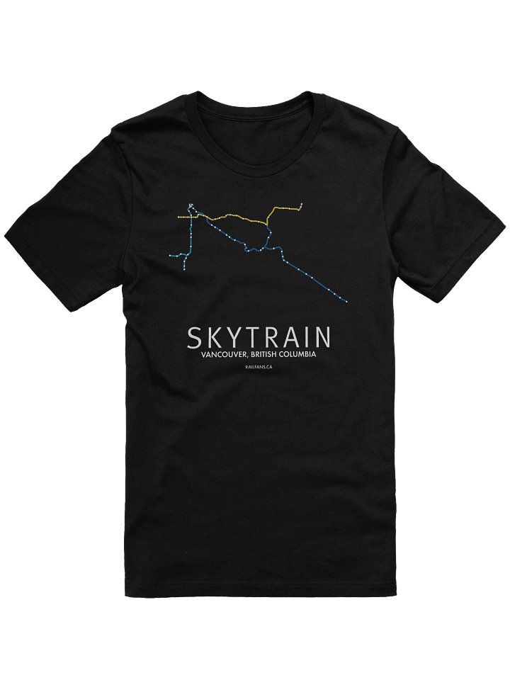The Rail Fans Canada Map T-Shirt - SkyTrain product image (1)
