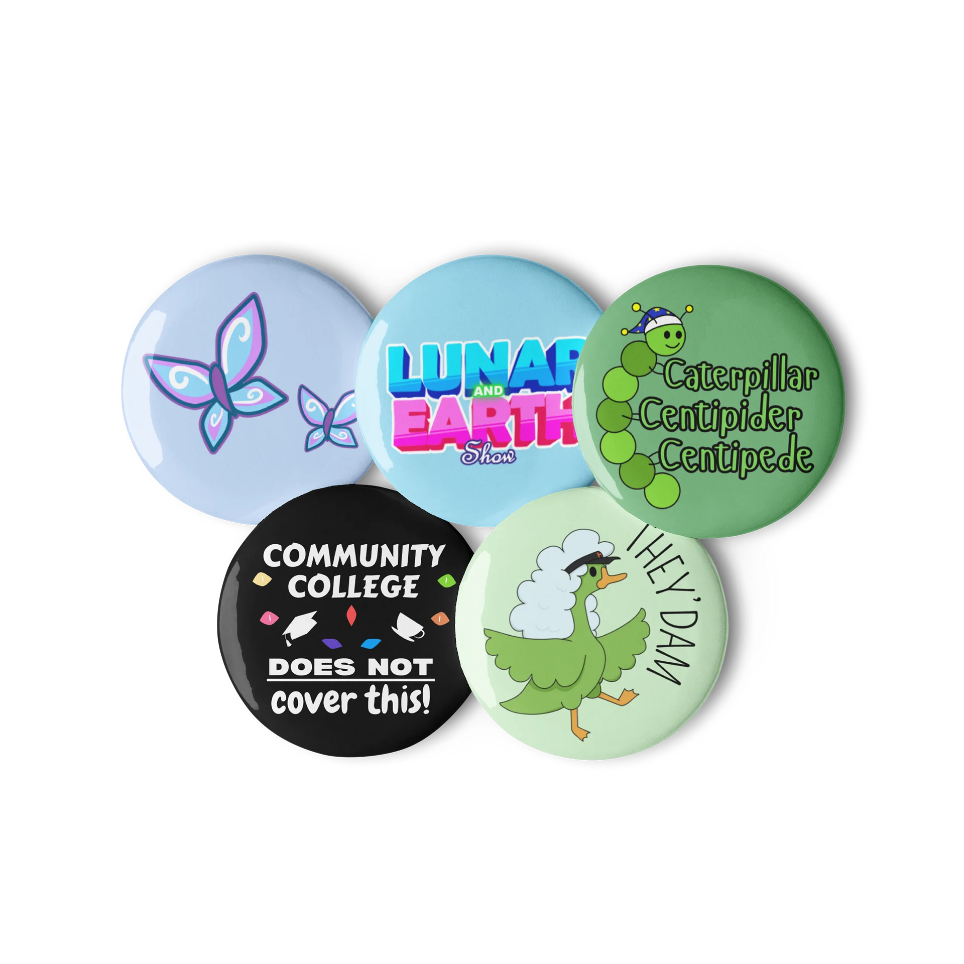 Catchphrase Button Pin Set product image (2)
