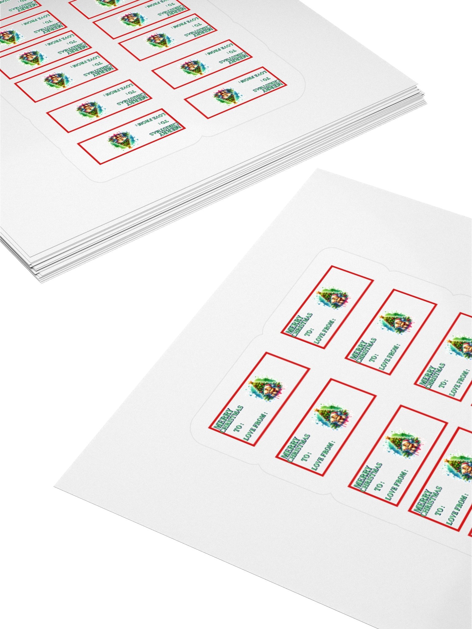 Festive Teddy Bear Christmas Stickers Set product image (12)