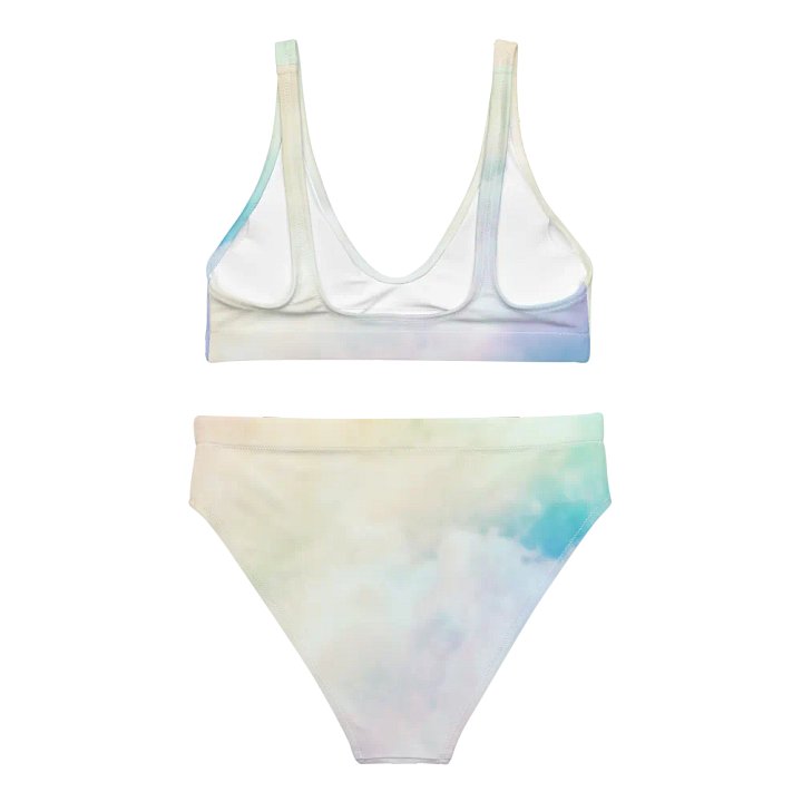 Blur cloud rainbow Design High Waisted Bikini - V1 product image (1)
