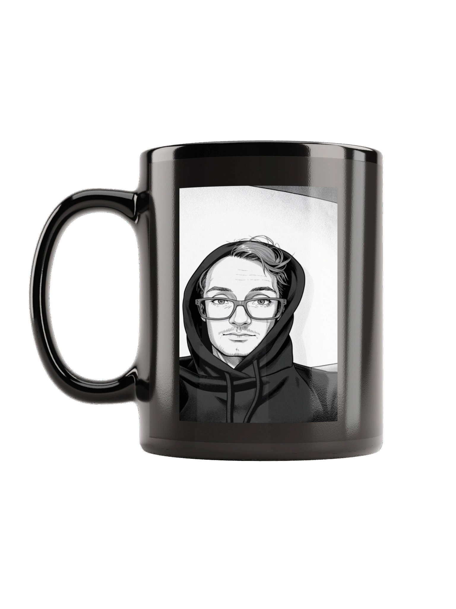 itssCSChris Black and White Cartoon Coffee Mug product image (2)
