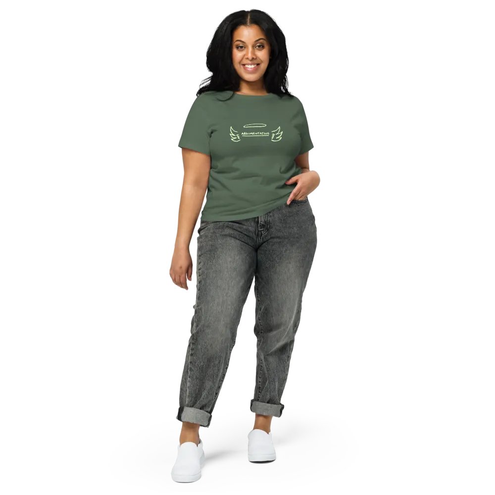 ANGELIC (green duotone) printed waist-length tee product image (3)