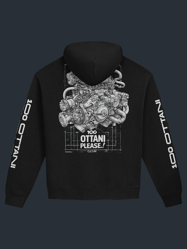 100 Ottani Please!™ Premium Oversized Racing Streetwear Hoodie | Nightshift Edition product image (1)