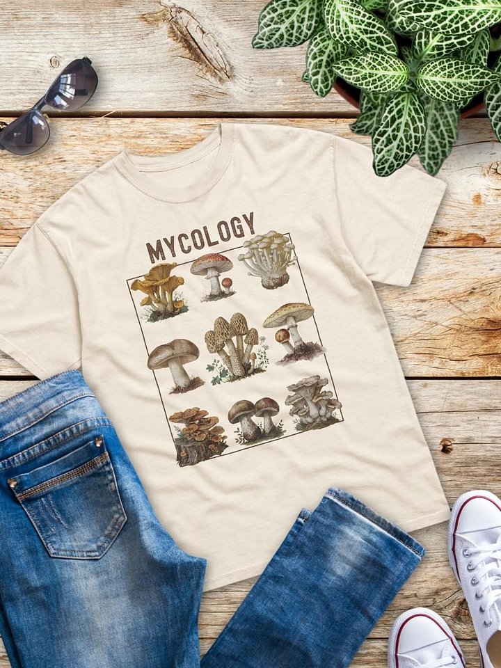 Mycology Mushroom Graphic T-Shirt - Fungi Enthusiast Tee product image (1)