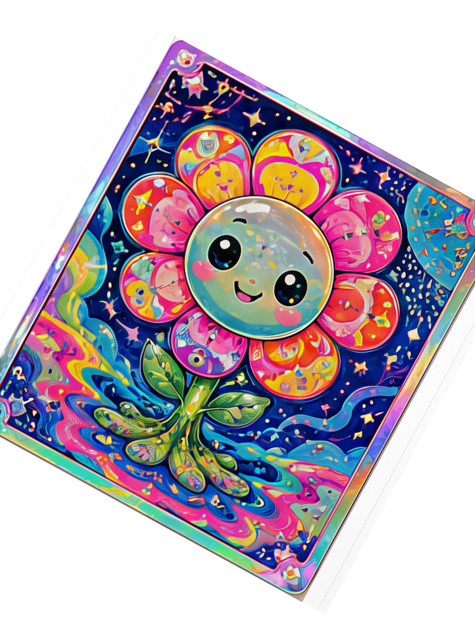 Cosmic Flower Sticker product image (2)