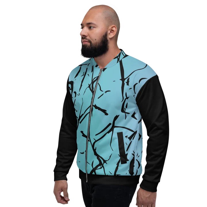 All-Over Print Bomber Jacket by Sublicolor 144 /Enigma Blue product image (2)