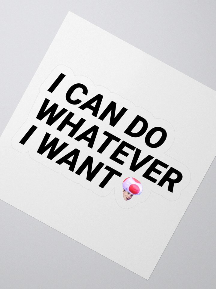 I CAN DO W.E I WANT STICKER product image (4)