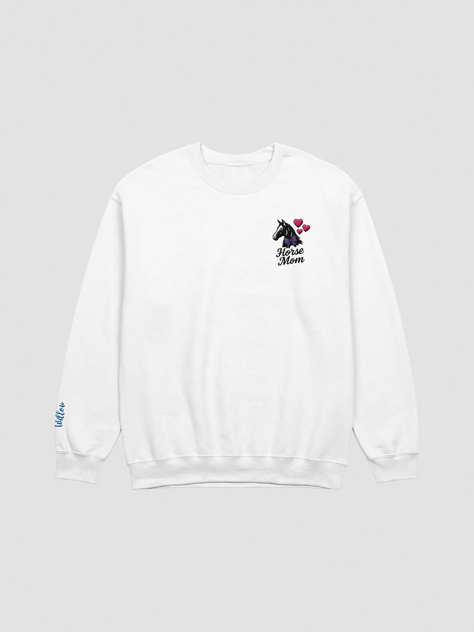 HORSE MOM / SWEATSHIRT WITH PERSONALIZED NAME / EMBROIDERED product image (2)
