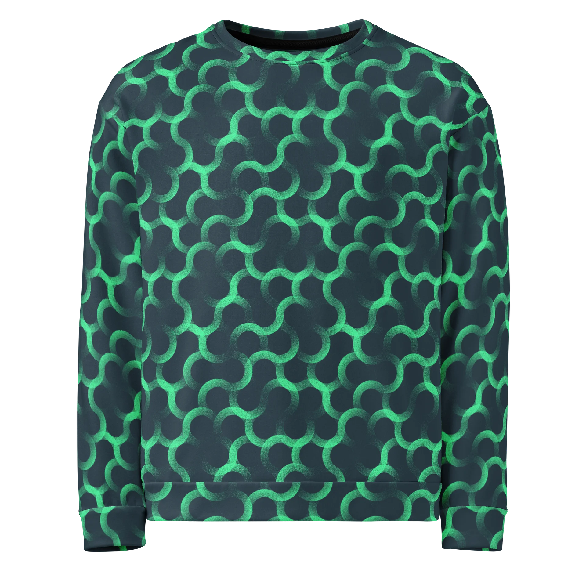 Vibrant Unisex Sweatshirt with Overlay Circles Pattern product image (1)