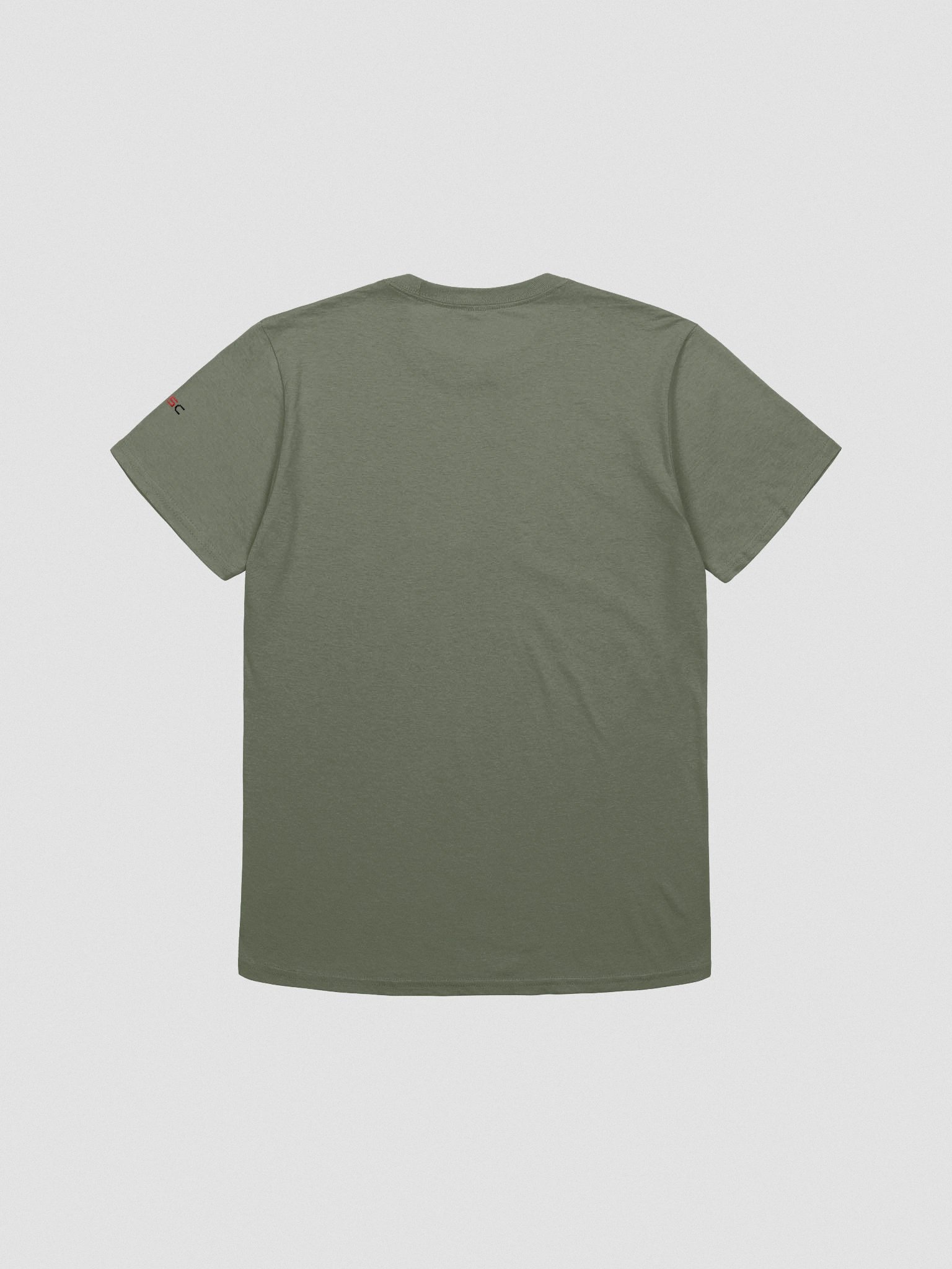 'Again!' Embroidered Emblem Unisex T-Shirt (Military Green) product image (2)