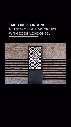 25% off the entire site throughout January.
Takeover London with our high-end mockups.

⏬Download now on mockups.london
#desi...