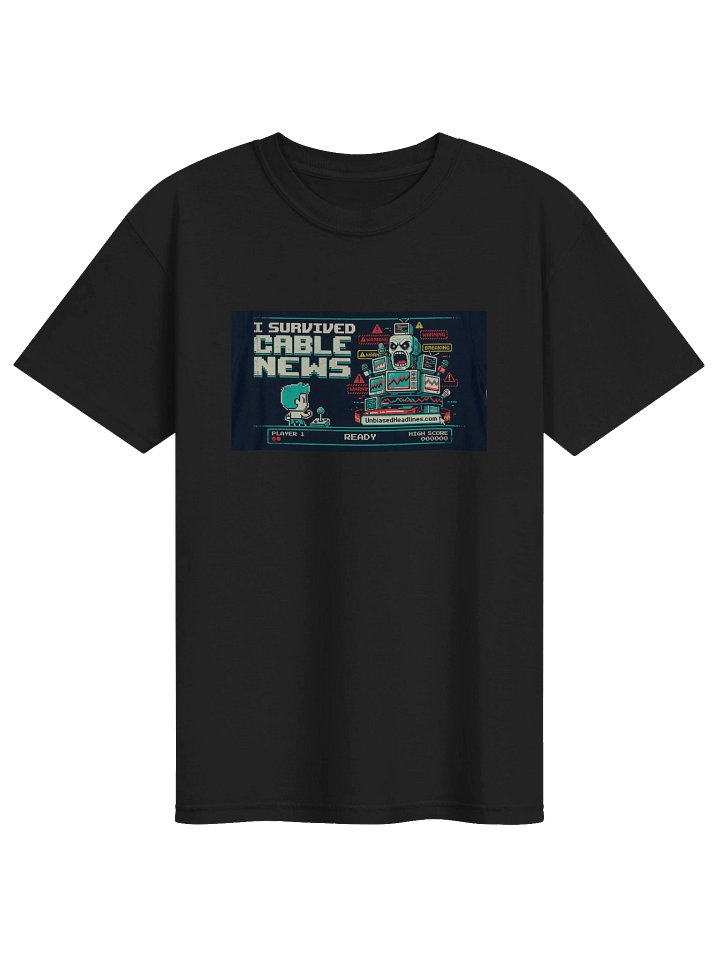 I Survived Cable News (Arcade) Tee - Large Front product image (1)