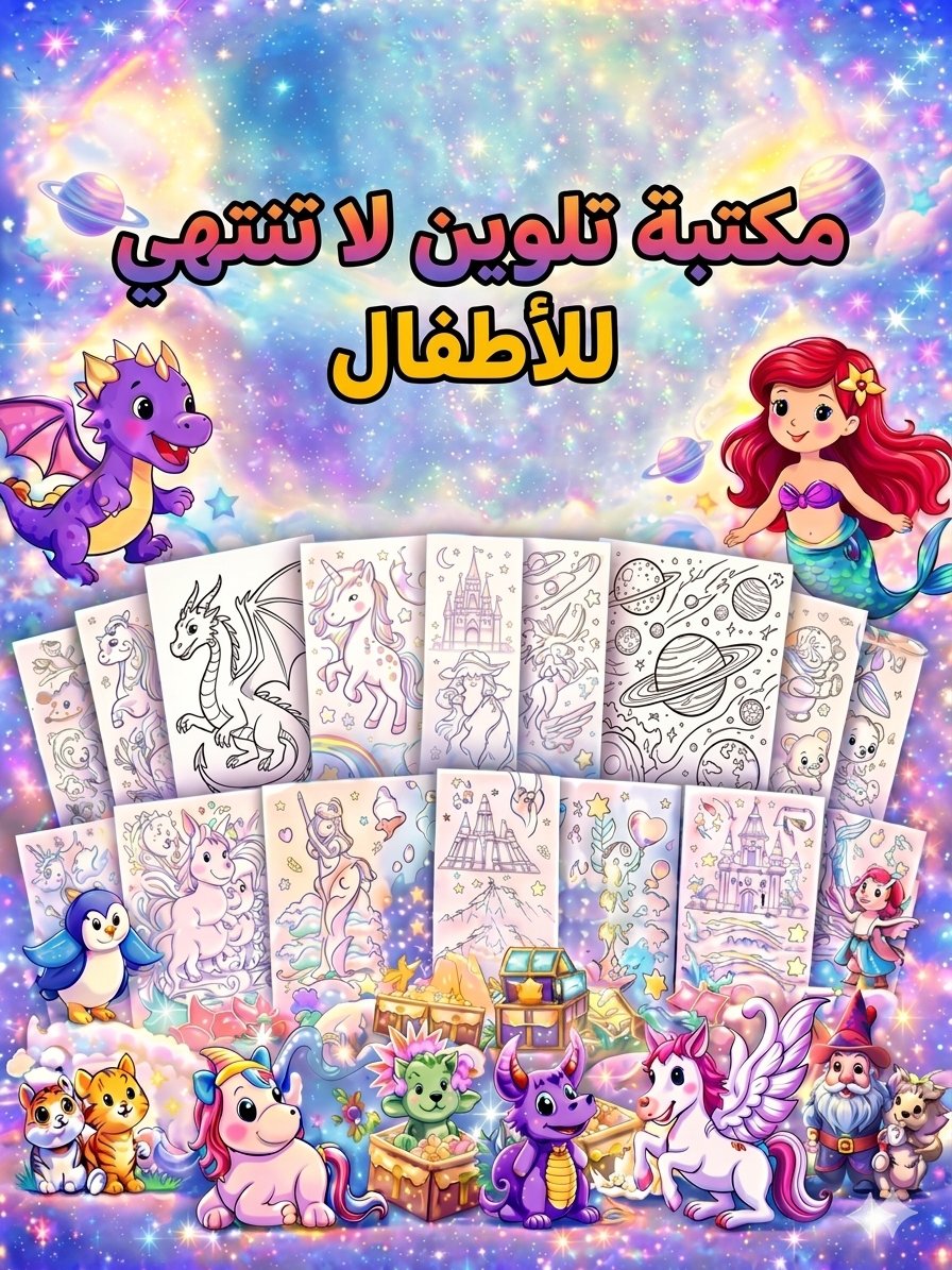 مكتبة التلوين الرقمية للأطفال: أكثر من 500 رسمة كرتونية ممتعة product image (2)