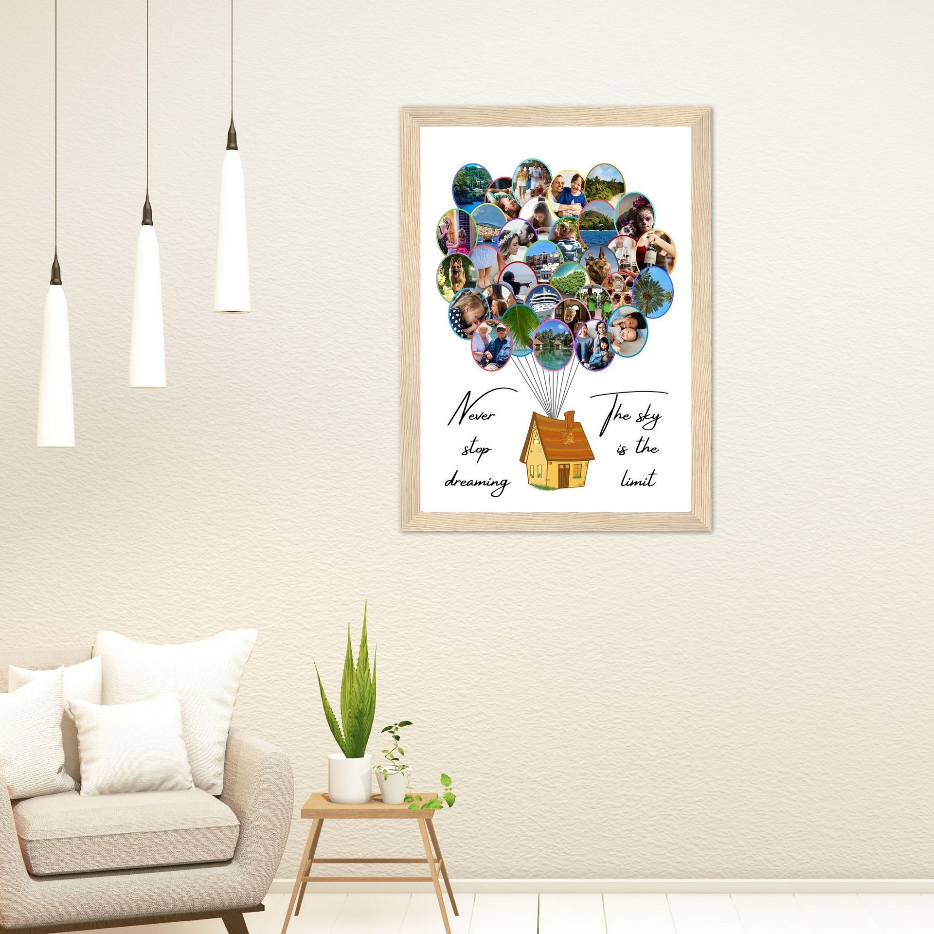 Balloons House Photo Collage Canva Template product image (7)