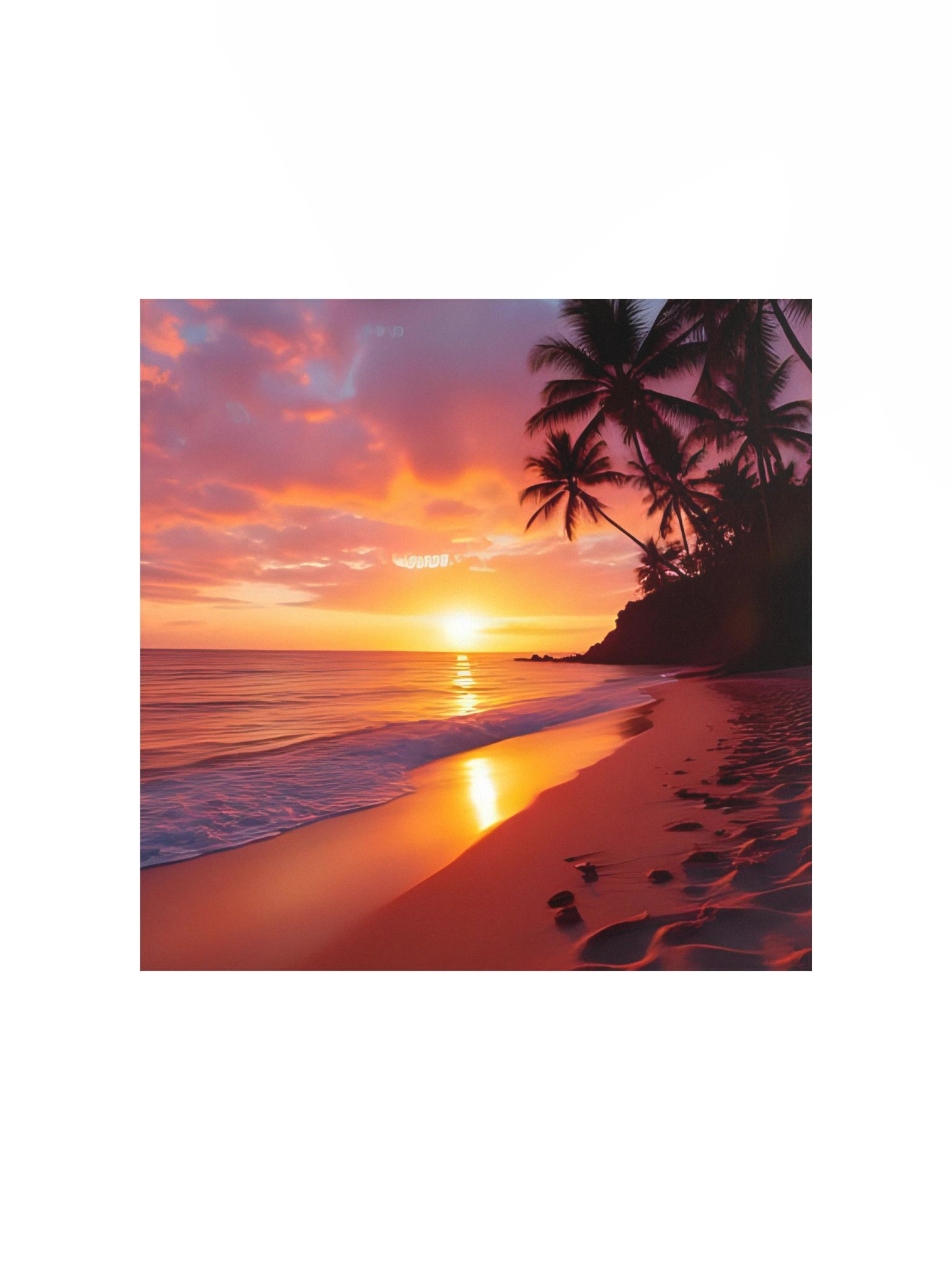Tropical Sunset Matte Poster product image (1)